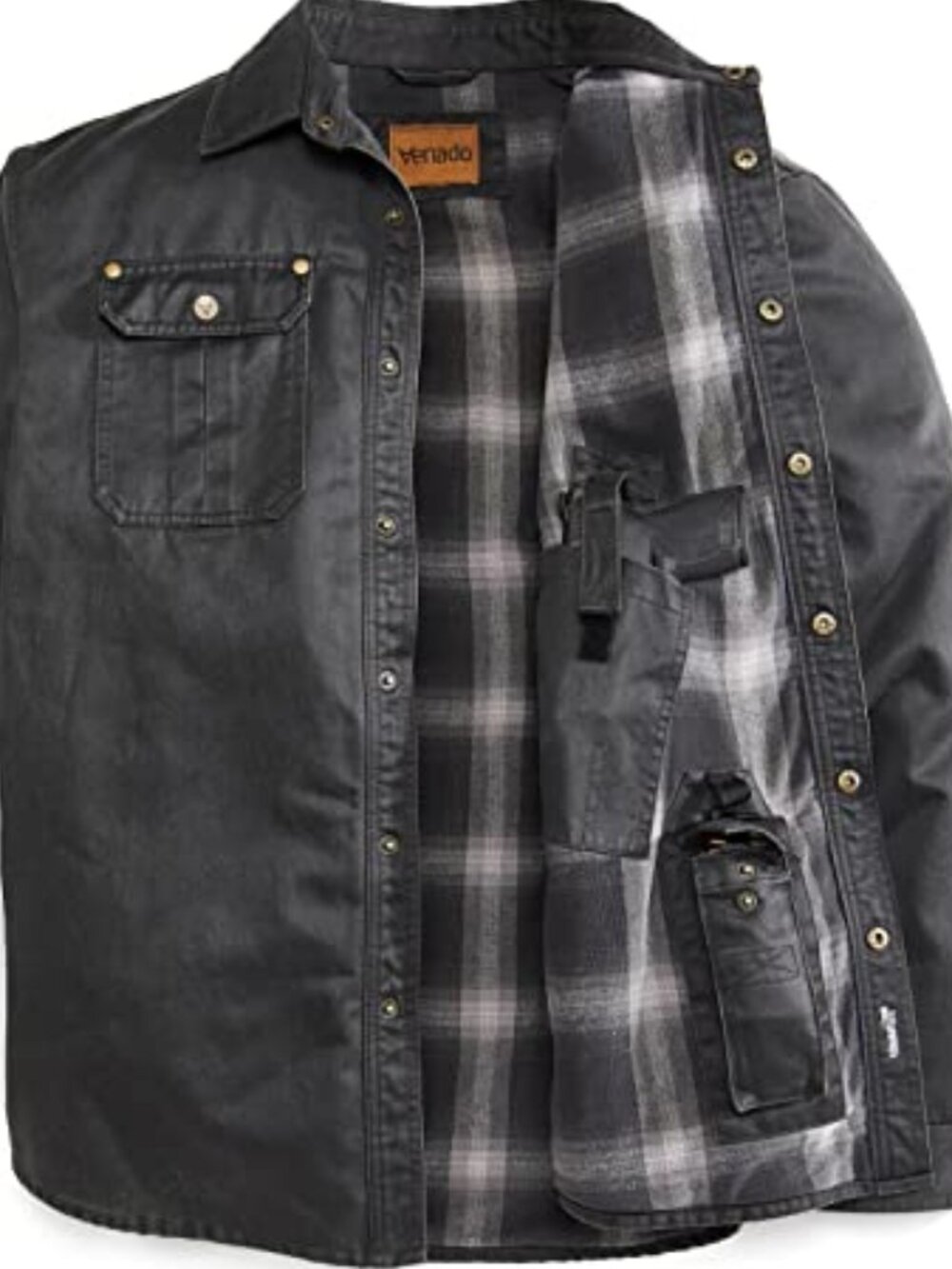 Bountyman Concealed Carry Shirt Jacket - Black | 3XLT